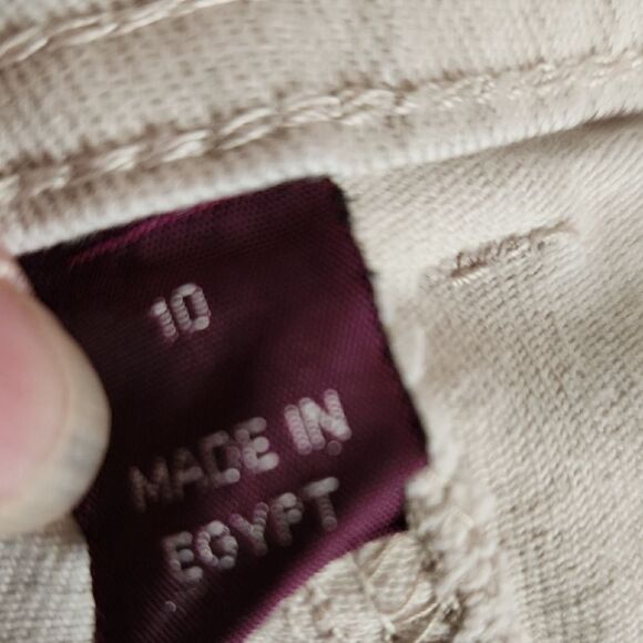 Gloria Vanderbilt Cream Capris with Rolled Cuffs Womens Size 10 - Picture 6 of 9